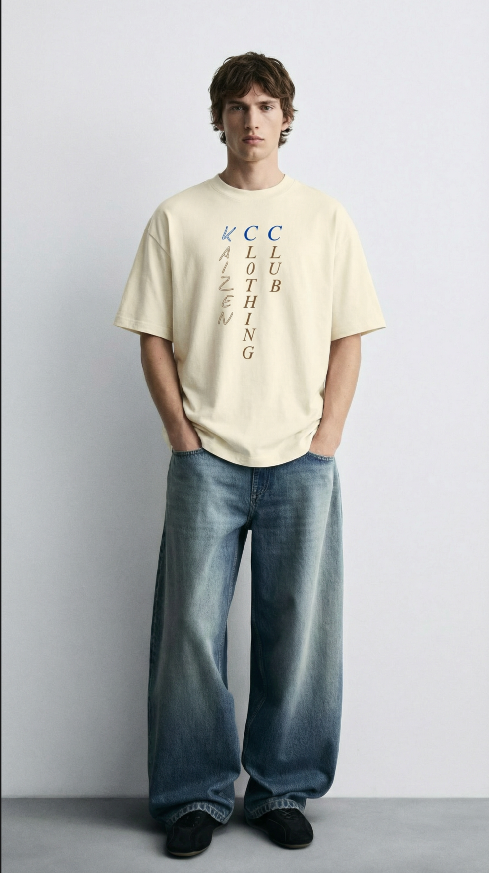 Line Tee (Cream)