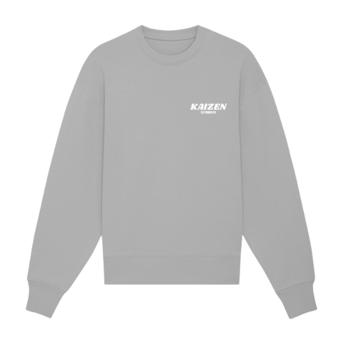 GREY EMBROIDERD SWEATSHIRT